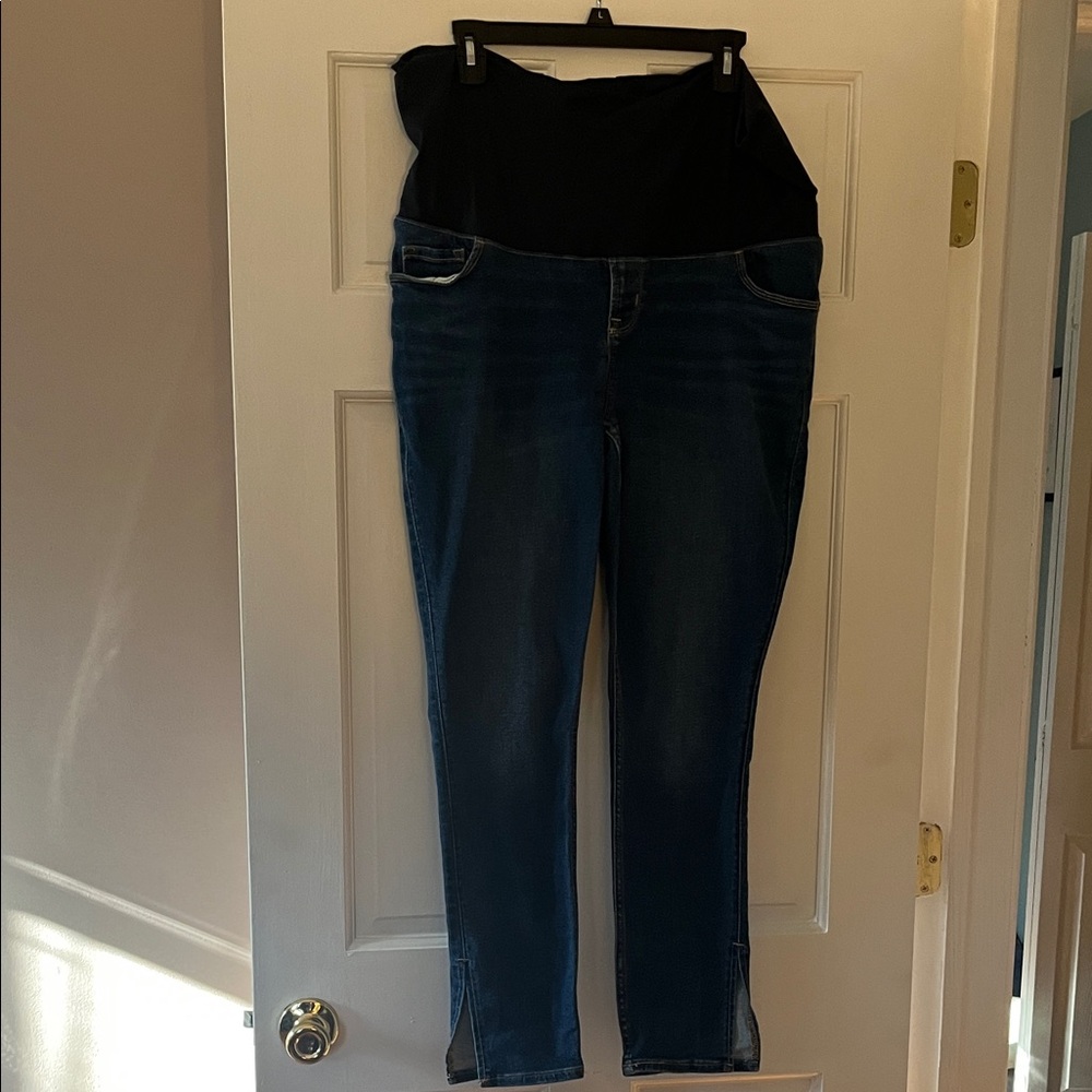 Old Navy Dark Blue Maternity Straight Jeans